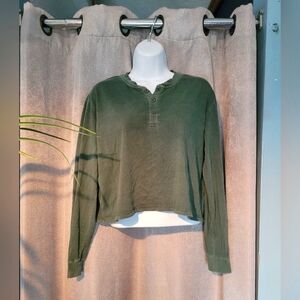 ⭐️Ardene Green Cropped Polo Sweatshirt⭐️